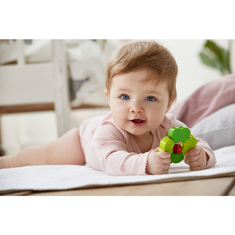 Jucarie pentru dentitie Trifoi cu 4 foi, Haba